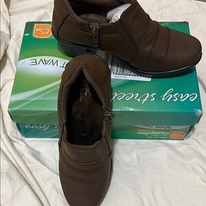 Easy Street Dark Brown Comfort Shoes